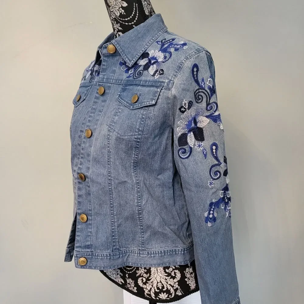 Ruby Rd Jean jacket size 6 - Picture 2 of 6
